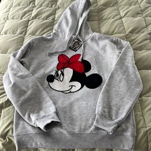 New Disney Kids Minnie Mouse Hooded Sweatshirt
